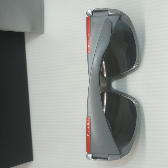 Prada men polarized sunglasses sps 04v grey made in Italy - Picture 7 of 7